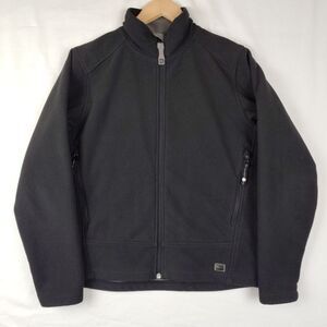 REI Jacket Juniors XL (16/18) Black Fleece Light Weight Full Zip Pockets Outdoor